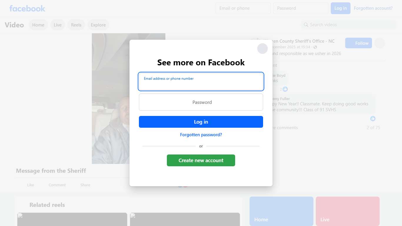 Being safe and responsible as we usher in 2026 Warren County Sheriff's Office - NC Facebook